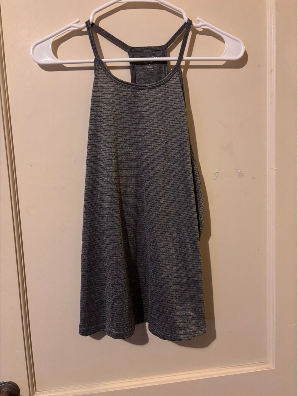 Old Navy Active gray striped racerback tank Medium